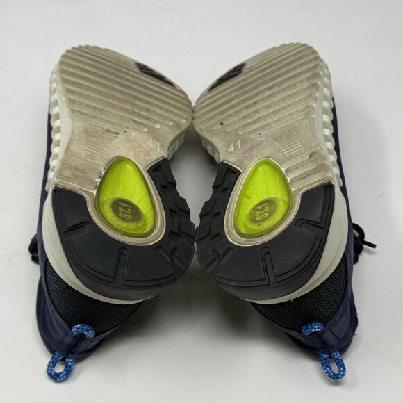 Ecco Zipflex Shoes Mens 7 - 7.5 EU 41 Blue Suede Office Comfort Sneakers - Picture 14 of 16